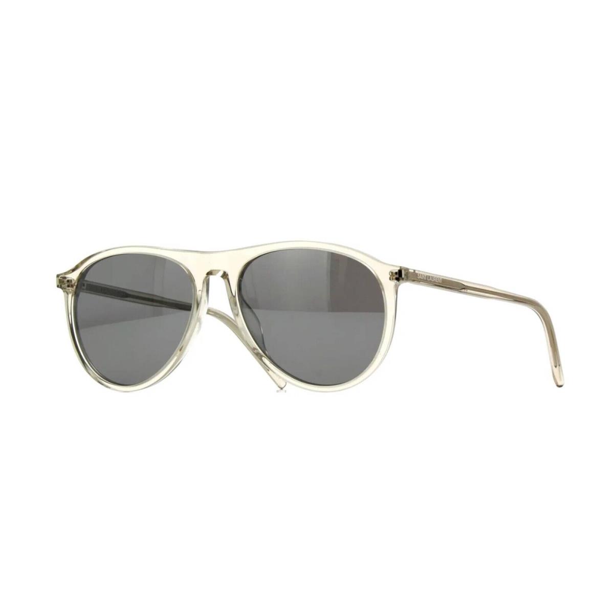 Saint Laurent SL 667 Beige Crystal/grey Silver Mirrored 003 Sunglasses