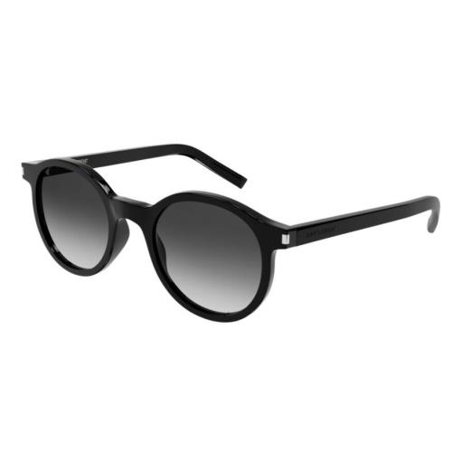 Saint Laurent SL521 001 Black/grey Full-rim Round Unisex Sunglasses