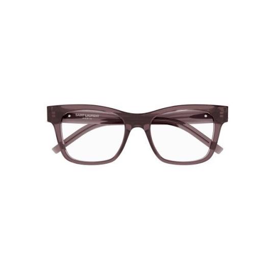 Saint Laurent SL M118 003 Brown/transparent Square Women`s Eyeglasses