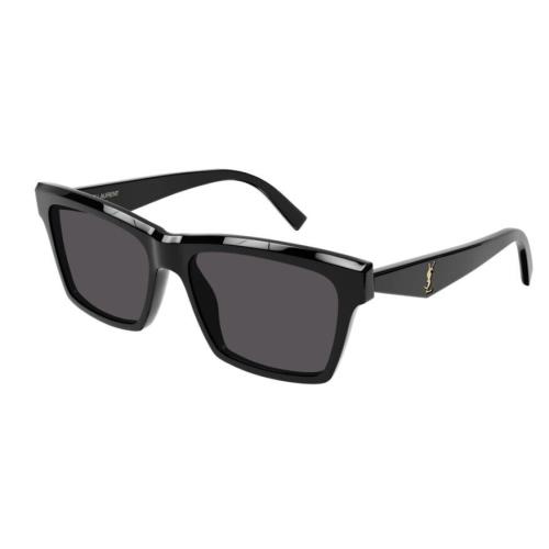 Saint Laurent SL M104 004 Black/gray Rectangle Unisex Sunglasses