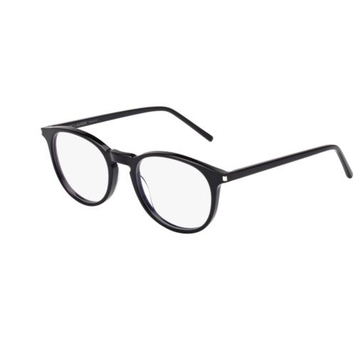 Saint Laurent SL 106 001 Black Round Unisex Eyeglasses