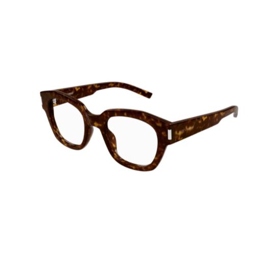 Saint Laurent SL 640 002 Havana Oversize Square Women`s Eyeglasses