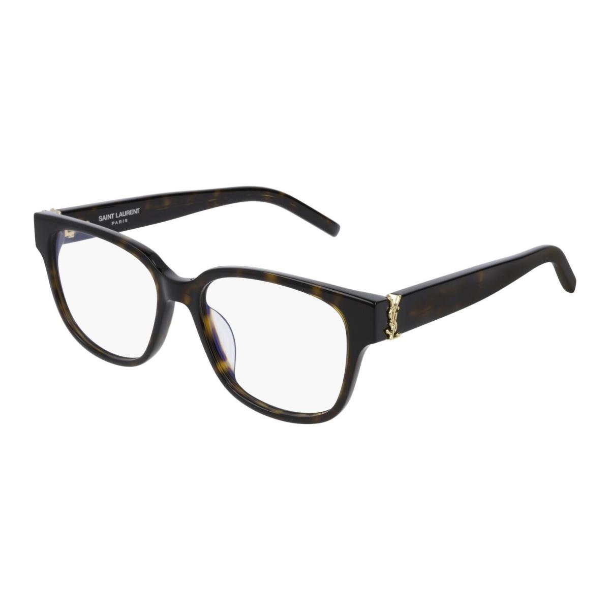 Saint Laurent Monogram SL M33/F Eyeglasses 004 Havana