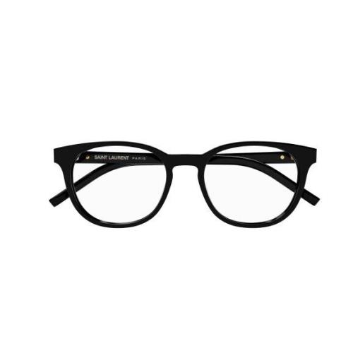 Saint Laurent SL M111 001 Black/transparent Round Women`s Eyeglasses