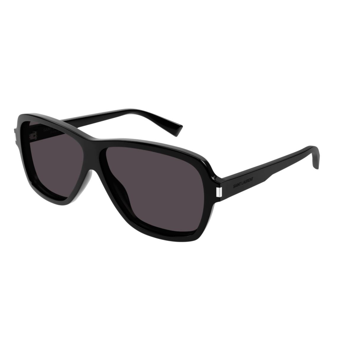 Saint Laurent SL 609 Carlyon 001 Black Oval Men`s Sunglasses