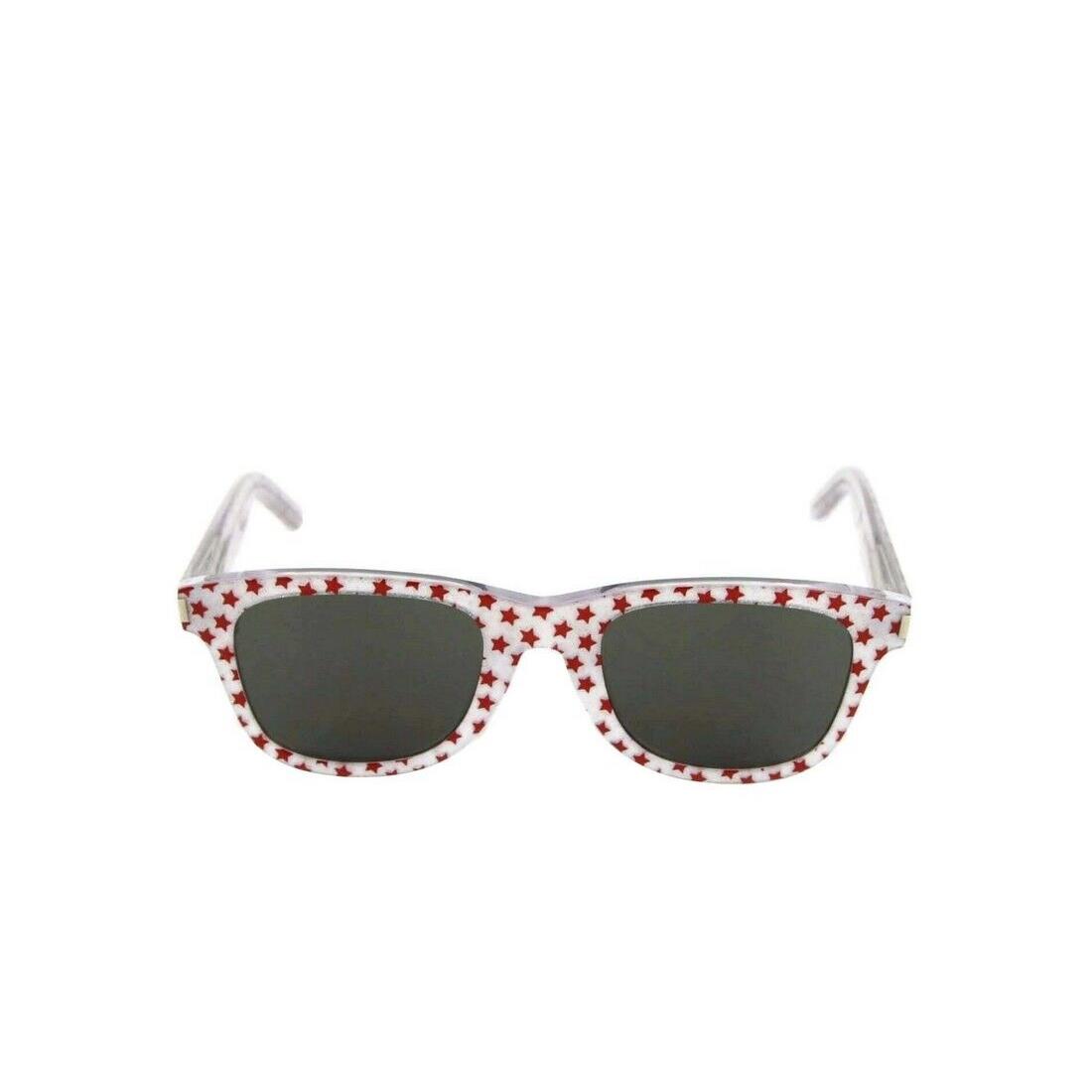 Saint Laurent Women`s Classic Silver Glitter Acetate Sunglasses - Silver