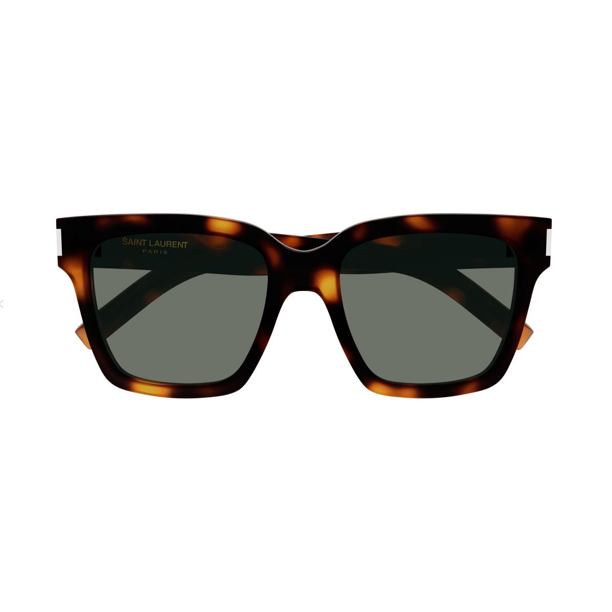 Saint Laurent SL 507 003 Havana/green Square Men`s Sunglasses