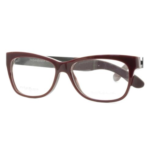 Yves Saint Laurent Ysl 6367 PL5 Burgundy Eyeglasses Frame 52-14-135 Italy