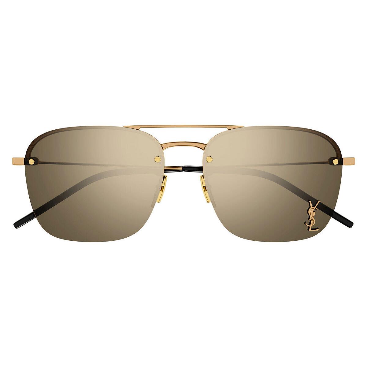 Saint Laurent SL Sunglasses Women Bronze / Brown Flash 57mm