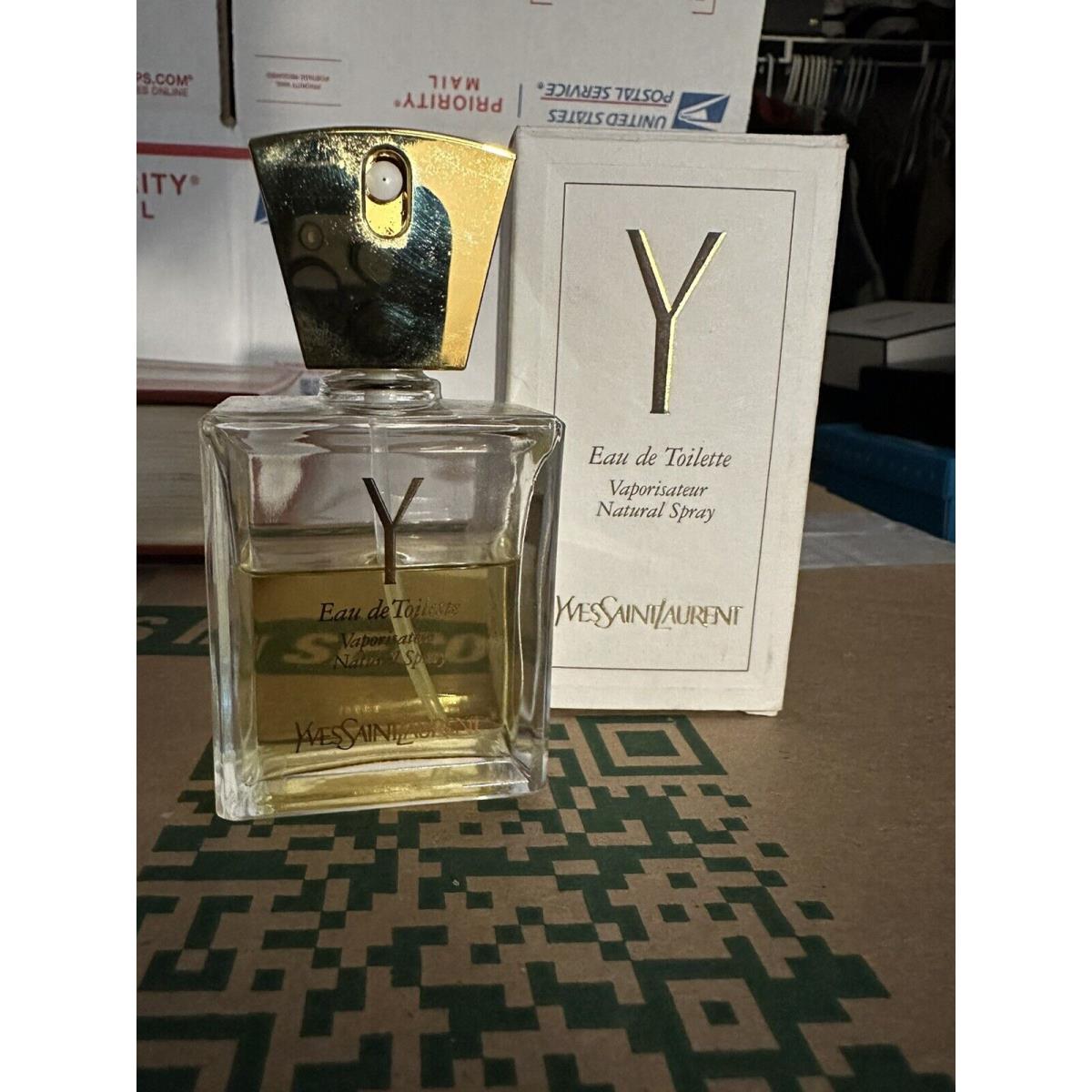 Y by Yves Saint Laurent 1.6 oz Eau De Toilette Spray Rare 70%