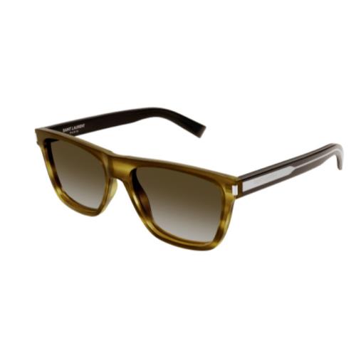 Saint Laurent SL 619 005 Havana/brown Square Men`s Sunglasses