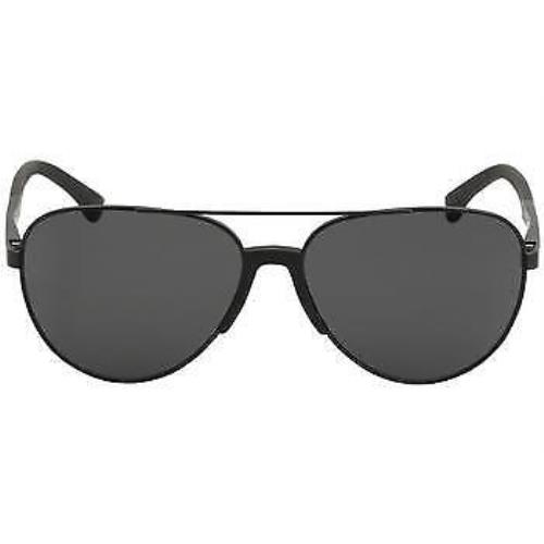 Emporio Armani Men`s EA2059 EA/2059 3203/87 Matte Black Pilot Sunglasses 61mm