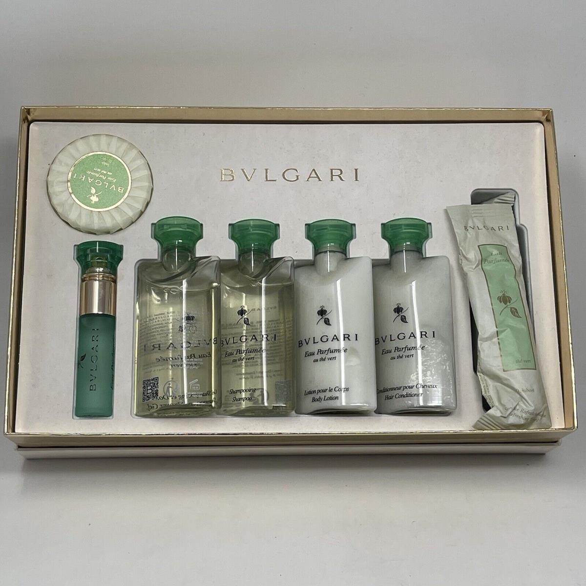 Bvlgari Eau Parfumee Au The Vert Perfume Shampoo Soap Lotion Gift Box Set