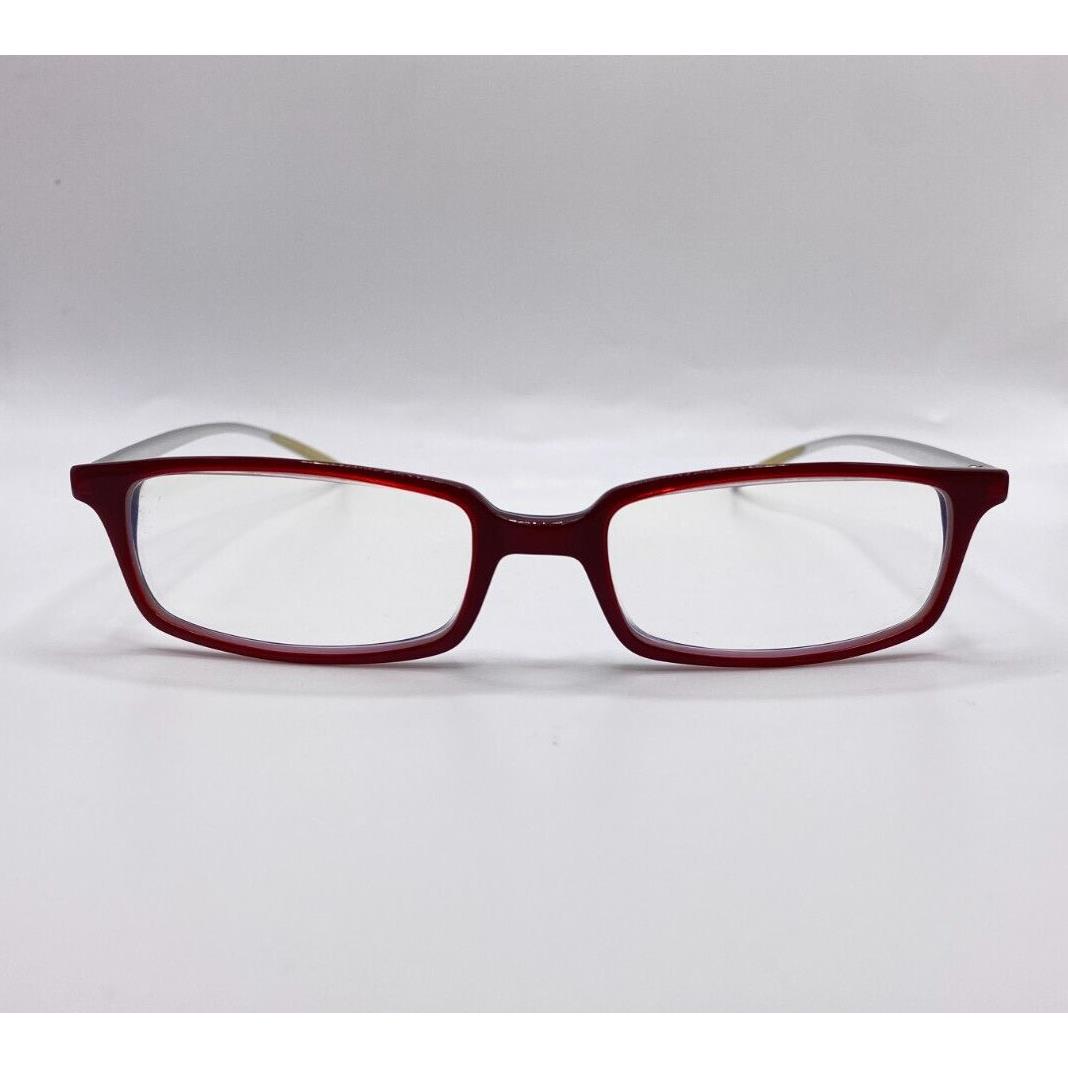 Emporio Armani EA 9012 8A4 Red Silver Plastic Eyeglasses Frame 51-18-140