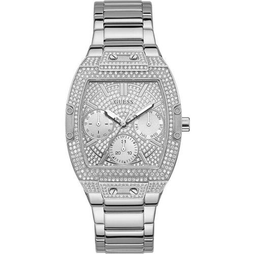 Guess 38MM Crystal Accented Square Watch GW0104L1