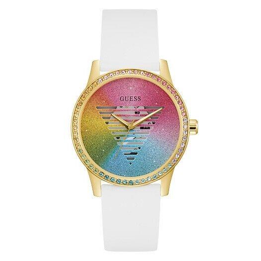 Guess Unity Gold-tone & Unity Gold-tone White Watch GW0589L1