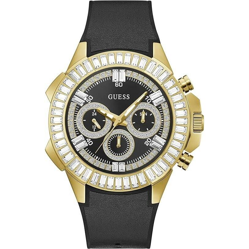 Guess Men`s Black Sport Flex 47mm Gents Japanese Quartz Watch GW0447G2