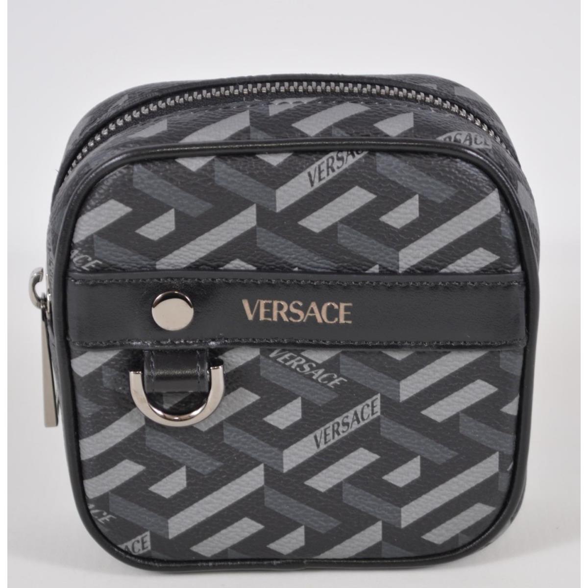 Versace La Greca Square Modular Pouch Mini Wallet Coin Purse For Belt Bag