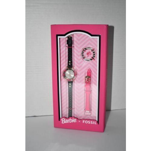 Fossil Barbie X Limited Edition Three-hand Leather Strap Watch Set LE1176SET