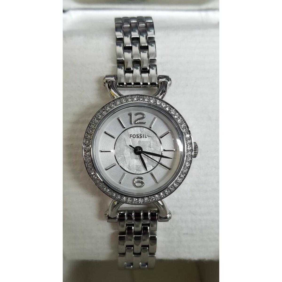 Fossil ES3893 Georgia Silver Dial Stainless Steel Women`s Watch