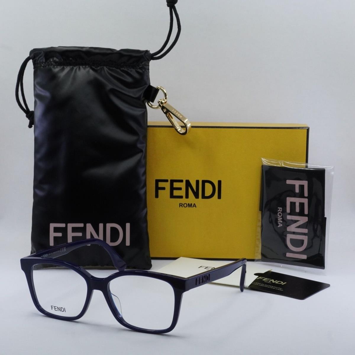 Fendi FE50016I 090 Midnight Blue 52mm Eyeglasses