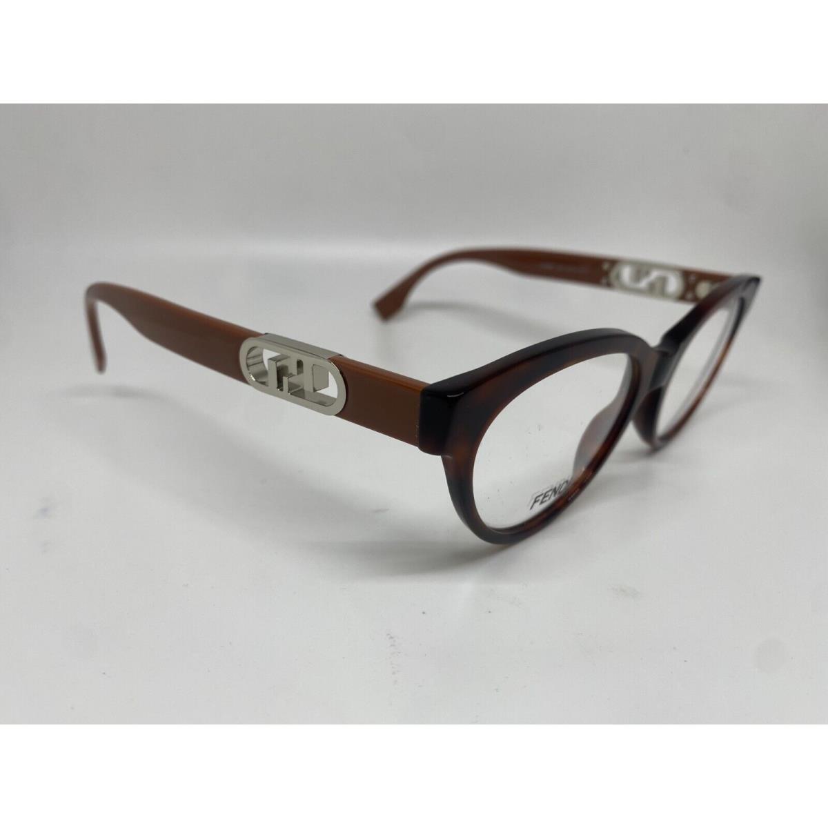 Fendi Brown Eyeglass Frames FE 50066I 052 53-18-145mm