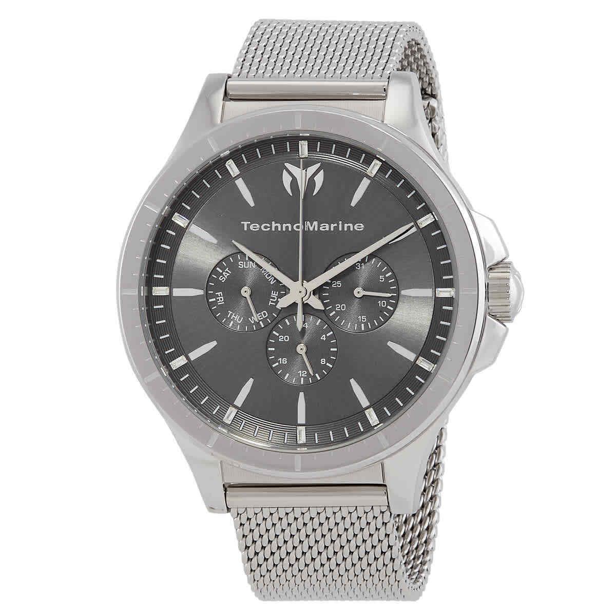 Technomarine Moonsun Quartz Charcoal Dial Men`s Watch TM-822018