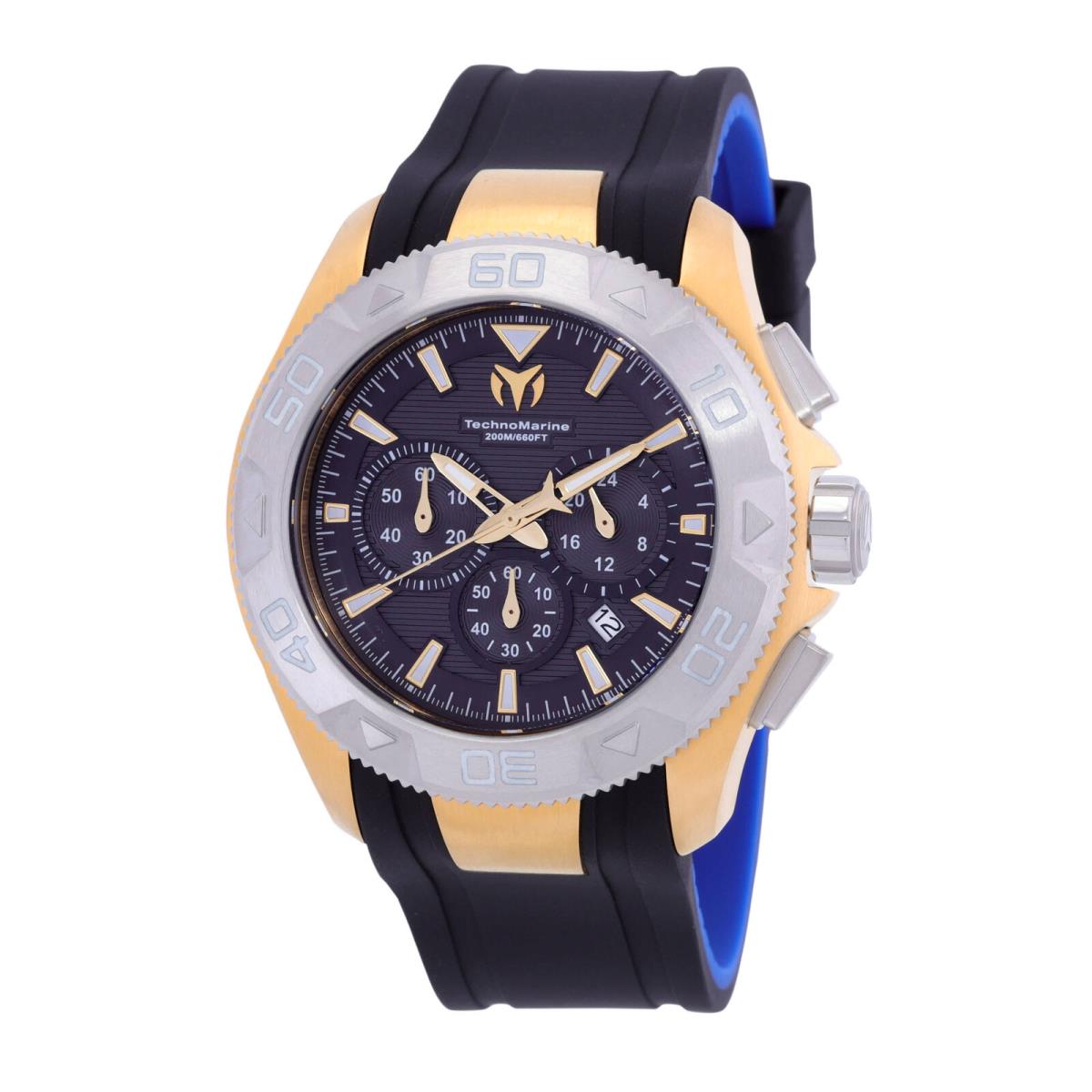 Technomarine UF6 Chronograph Quartz Black Dial Men`s Watch TM-622005