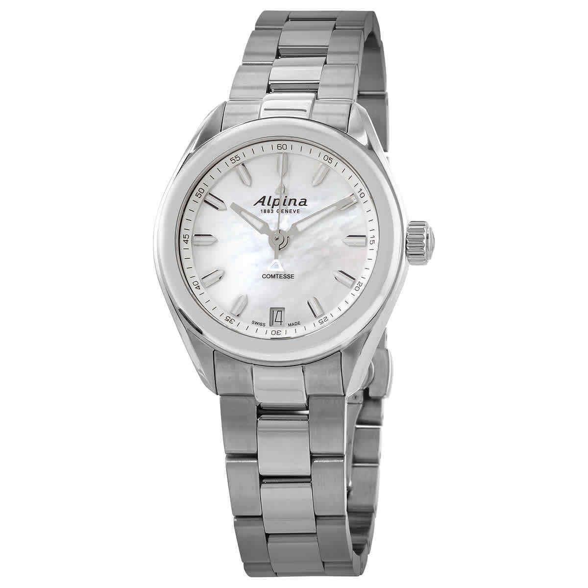 Alpina Comtesse Quartz Mop Dial Ladies Watch AL-240MPW2C6B