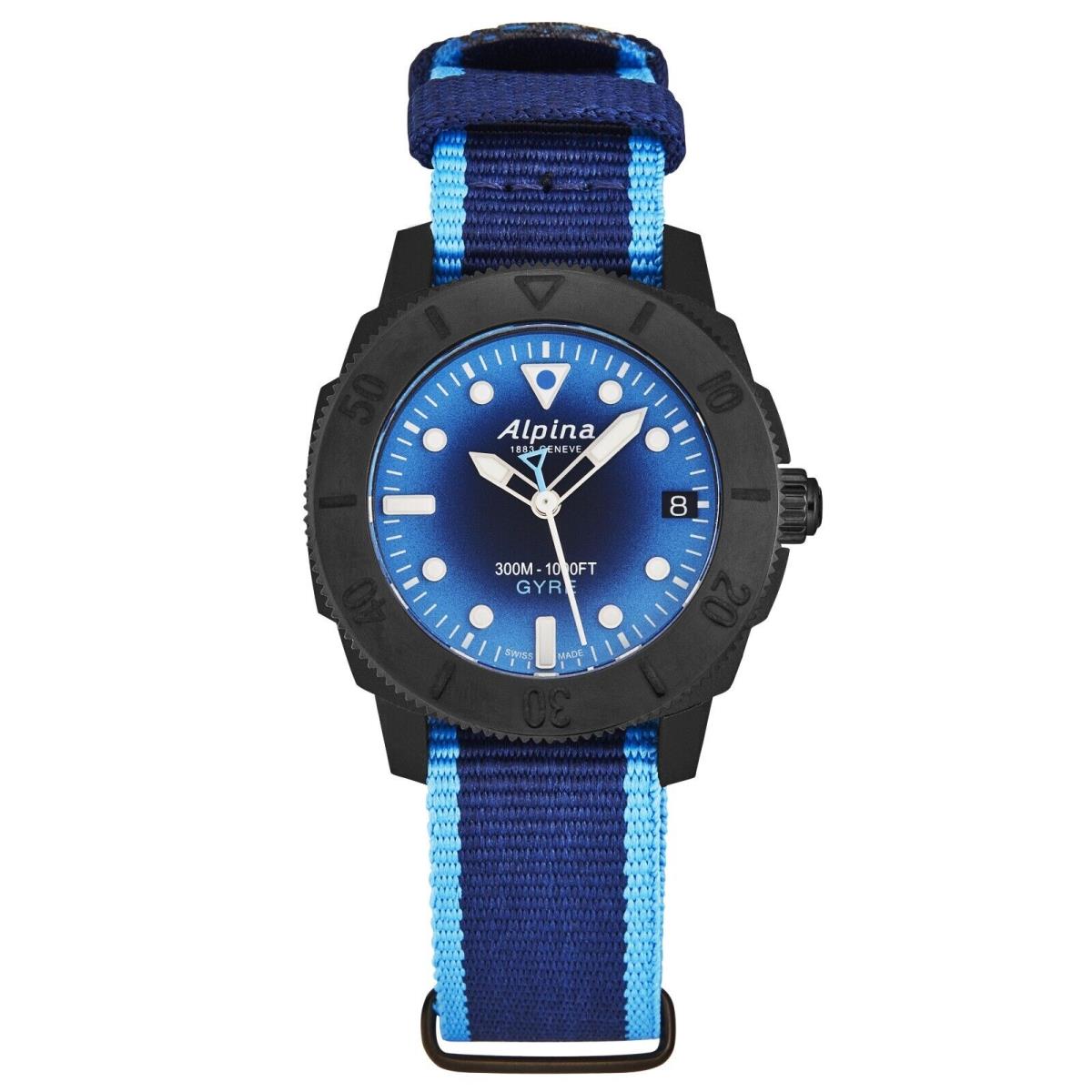 Alpina Womens `seastrong Diver Gyre` Blue Dial Automatic Watch AL-525LNSB3VG6