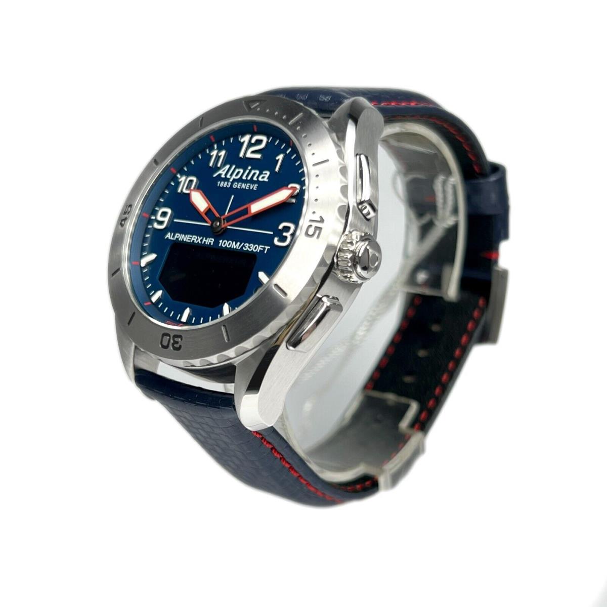 Alpina Alpinerx Alive Stainless Steel Men s Watch AL-284LNNR5SSAQ6L - Dial: Blue, Band: Blue, Bezel: Steel