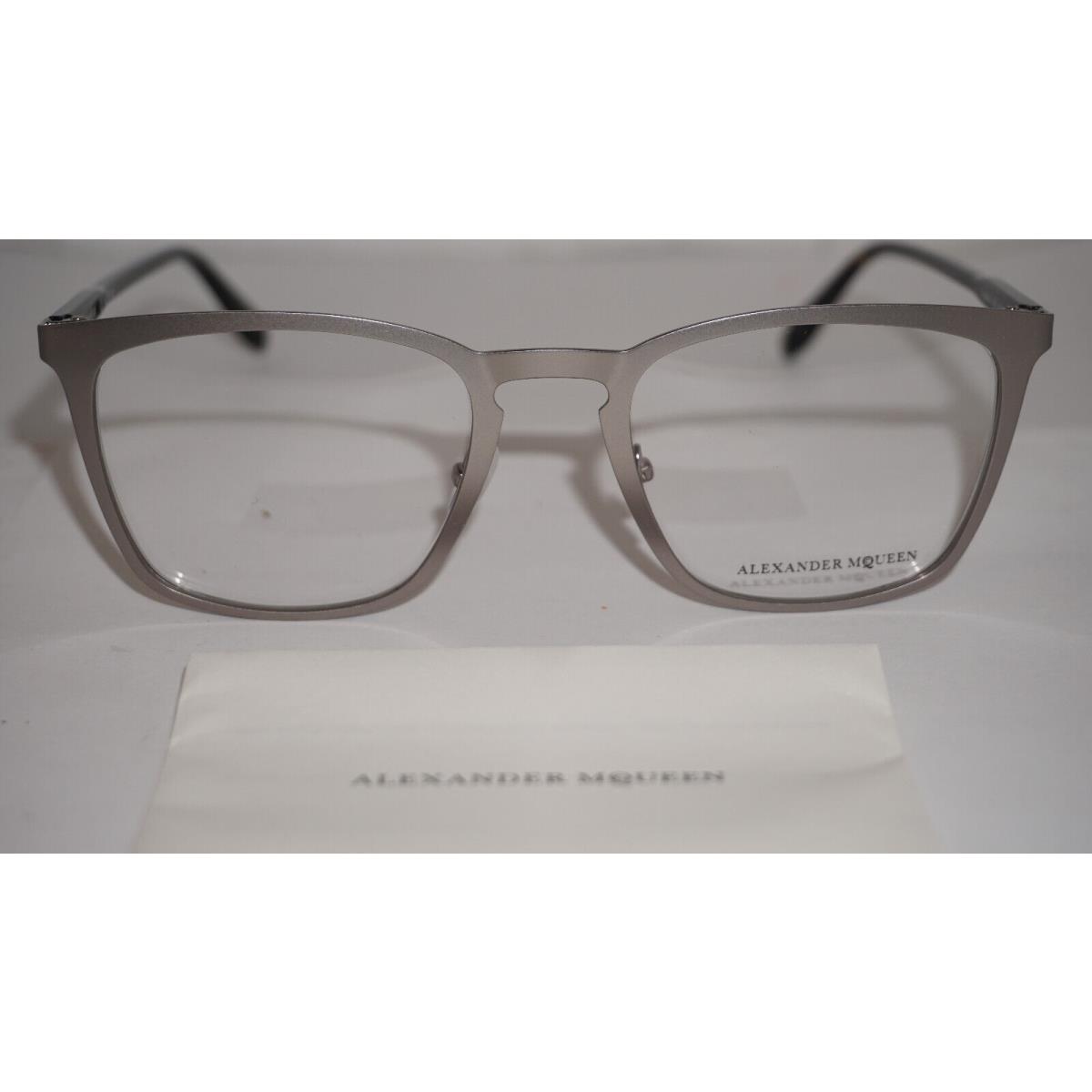 Alexander Mcqueen Eyeglasses Silver Black AM0167O 003 54 21 150