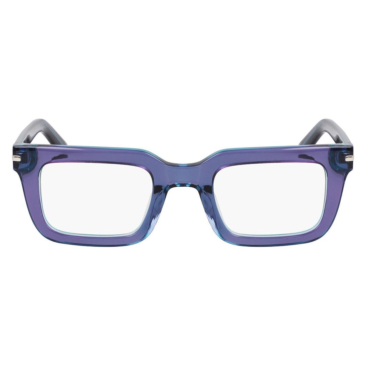 Dragon DR2050 Eyeglasses Unisex Blue Laminate 48mm