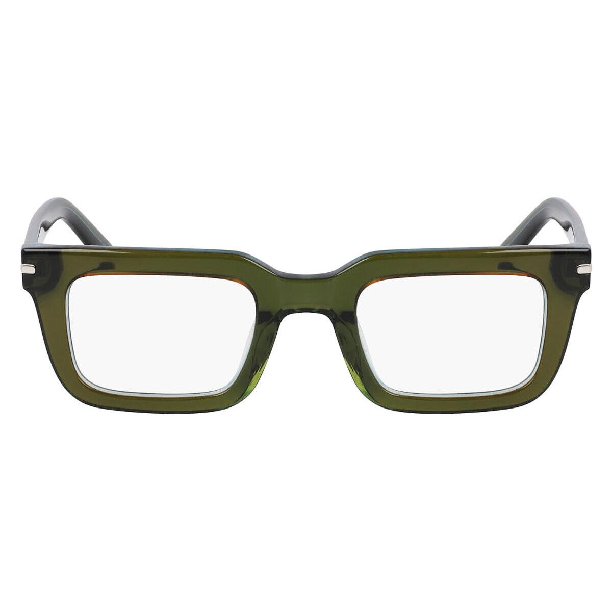 Dragon DR2050 Eyeglasses Unisex Green Laminate 48mm