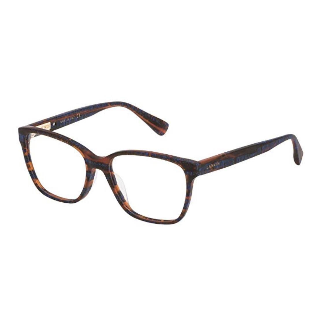 Lanvin VLN705M Eyeglass Frames Multiple Colors Size 52mm VLN705M-6R3M (Red Tortoise)