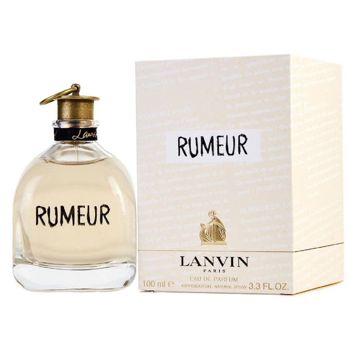 Rumeur Lanvin 3.3 oz / 100 ml Eau de Parfum Edp Women Perfume Spray