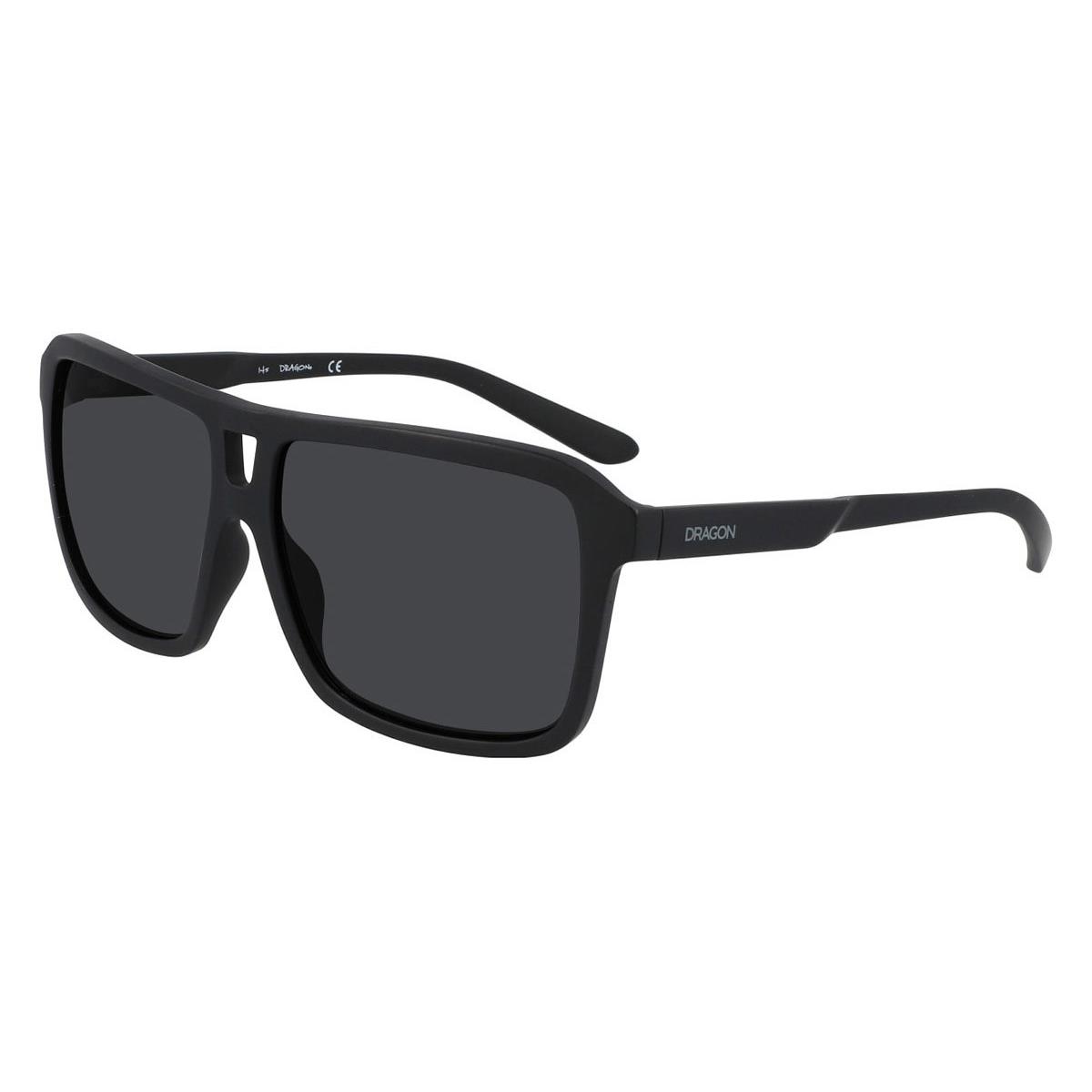 Dragon DR The Jam Upcycled LL Polar Sunglasses Matte Black Smoke Polarized 59mm