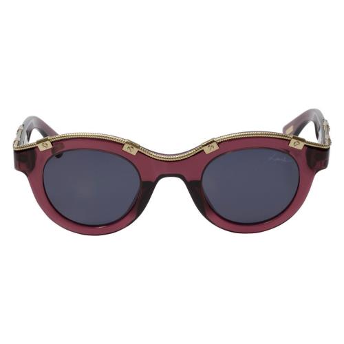 Lanvin Designer Sunglasses Crystal Purple/gold/non-polarized Grey SLN692-0D66-45 - Frame: Multicolor, Lens: Multicolor