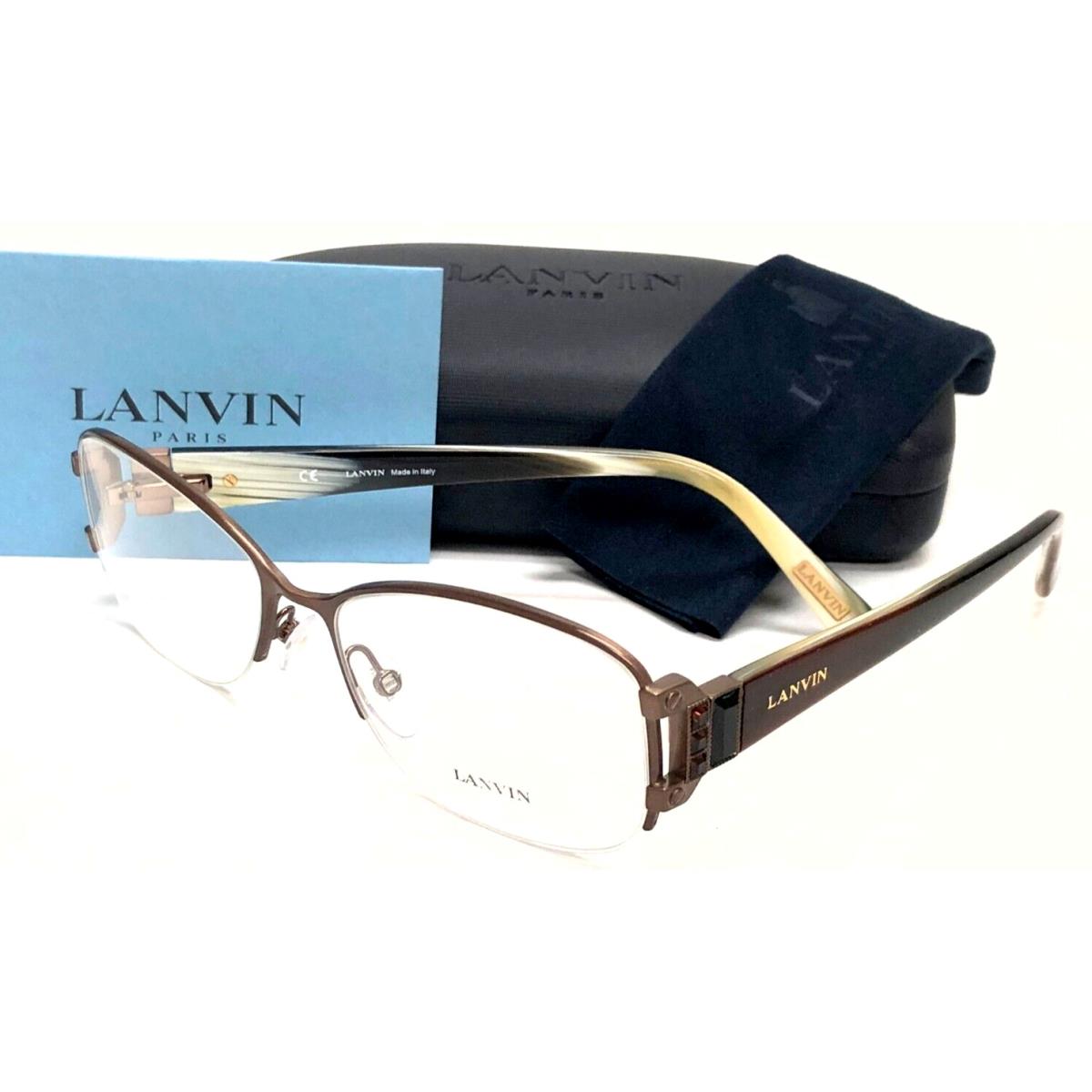 Lanvin Square Eyeglasses Vln 034S 0SMQ 53 Bronze/brown