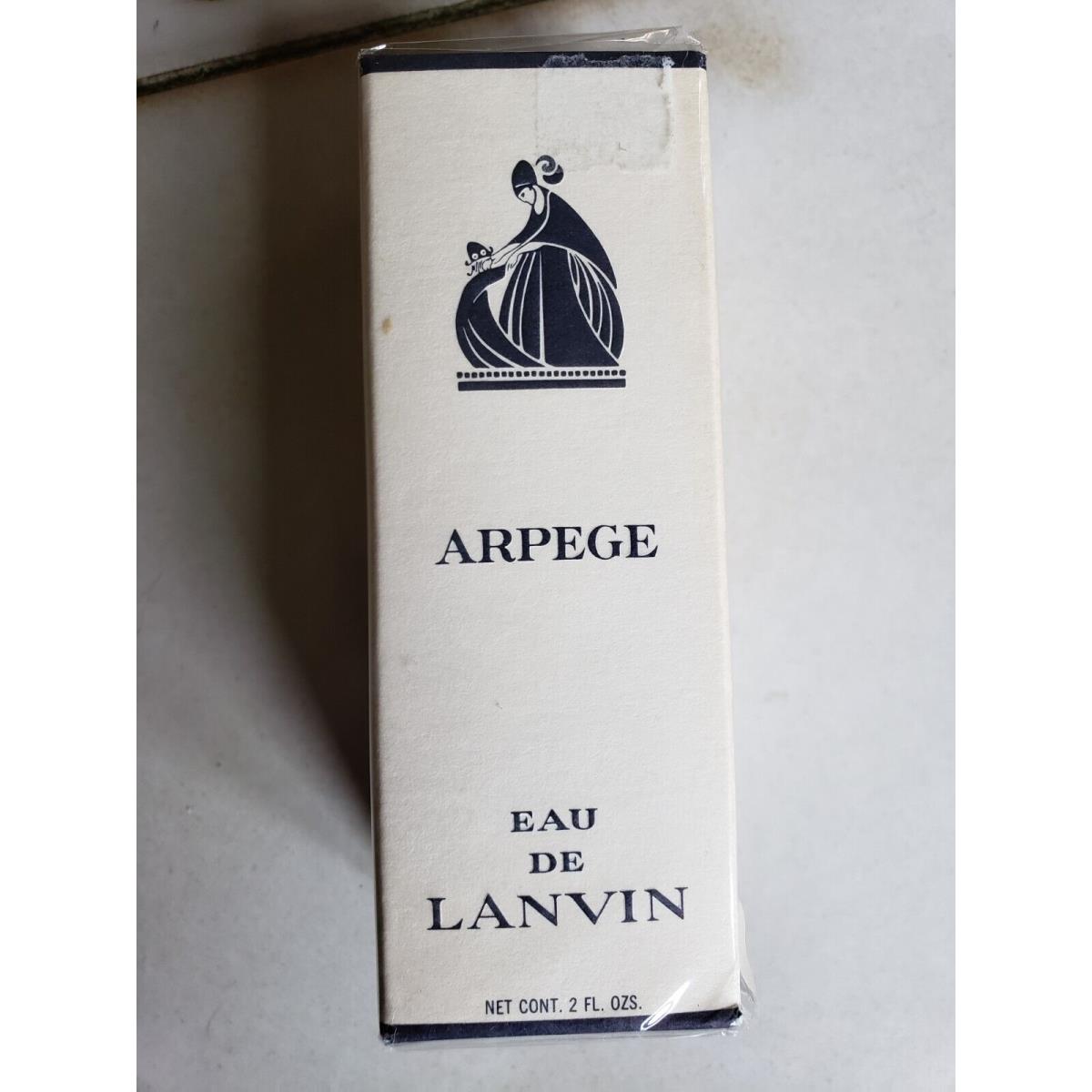 Vintage Estate Arpege Eau DE Lanvin Perfume Parfum 2 OZ Bottle 818