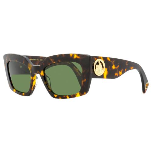 Lanvin Rectangular Sunglasses LNV615S 234 Havana 55mm - Frame: Havana, Lens: Green