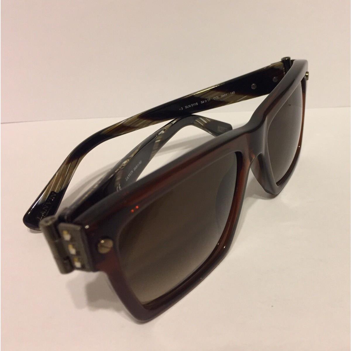 Lanvin Paris Sln 511S Women`s Chocolate Brown Sunglasses