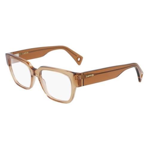 Lanvin Lnv 2601 207 Crystal Light Brown Eyeglass 52/18/140 with Lanvin Case