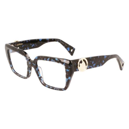 Lanvin Lnv 2618 425 Blue Havana Eyeglasses 53/17/140 with Lanvin Case