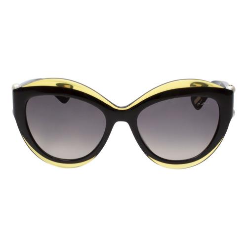 Lanvin Designer Sunglass Black/crystal Olive Green Grey Gradient SLN677S-0760-54