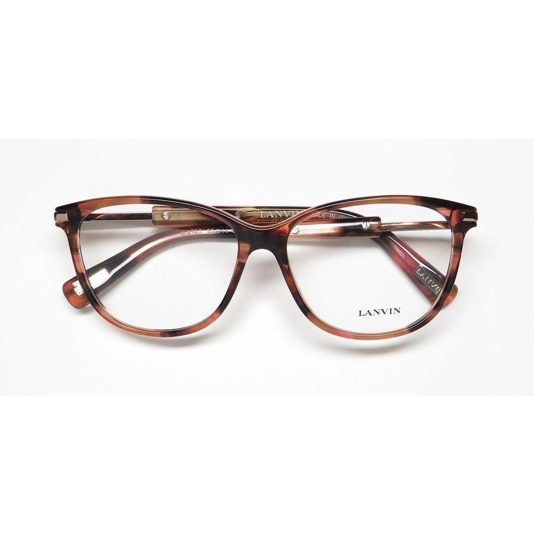 Lanvin VLN767 Eyewear 06DB Full-rim 53-14-135 Italy Brown Womens Plastic