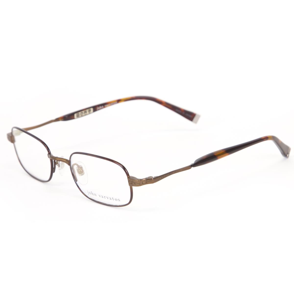 John Varvatos Men`s Rectangular Eyeglass Frames V140 Brown