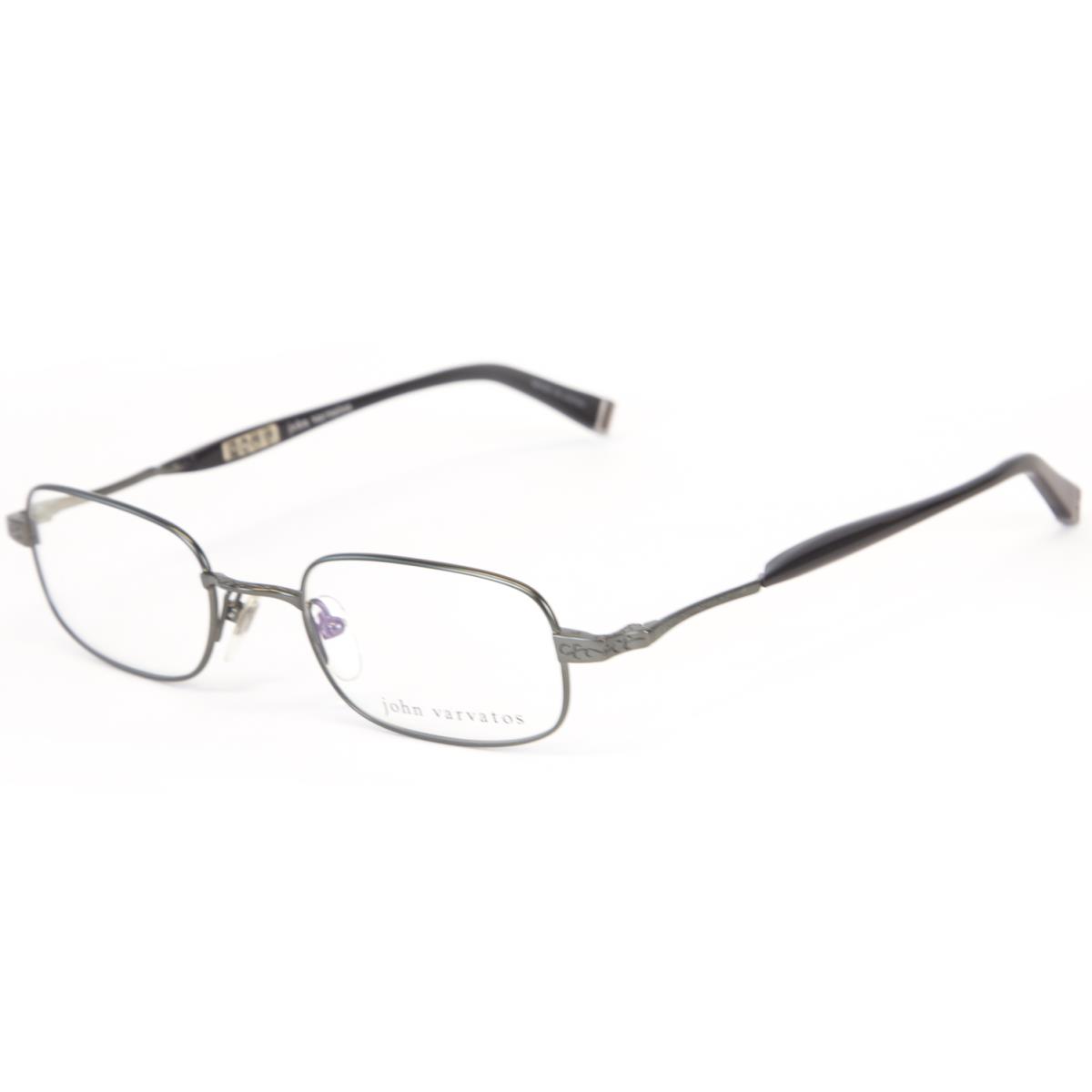 John Varvatos Men`s Rectangular Eyeglass Frames V140 Gunmetal