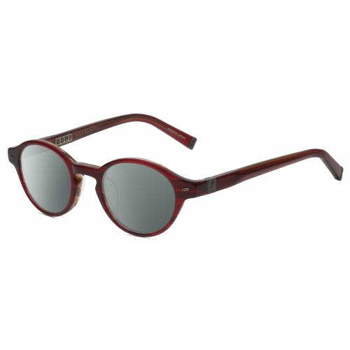 John Varvatos V356 Round Polarized Sunglasses Red Marble 43 mm Choose Lens Color Smoke Grey Polar