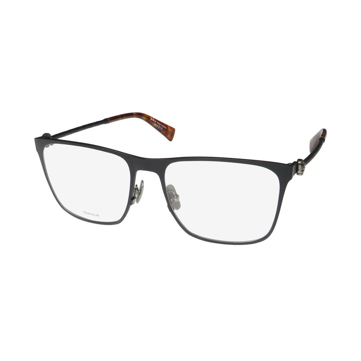 John Varvatos V182 Titanium Metal Lightweight Durable Hot Eyeglass Frame/glasses Matte Black